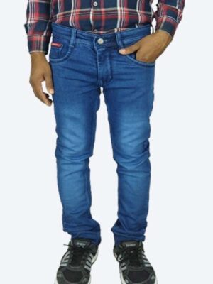 Men’s Slim Fit Stretchable Blue Denim Jeans – Comfortable Everyday Wear