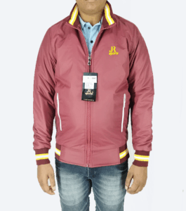 Maroon Athletic Winter Jacket – Lightweight, Windproof & Stylish