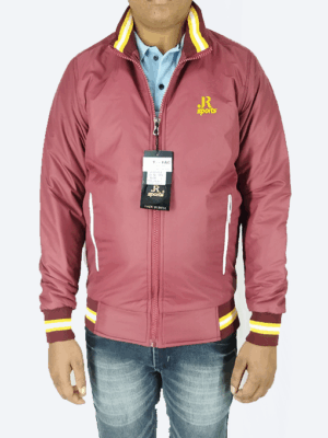 Maroon Athletic Winter Jacket – Lightweight, Windproof & Stylish