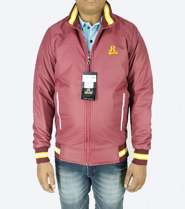 Maroon Athletic Winter Jacket – Lightweight, Windproof & Stylish