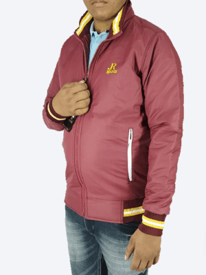 Maroon Athletic Winter Jacket – Lightweight, Windproof & Stylish