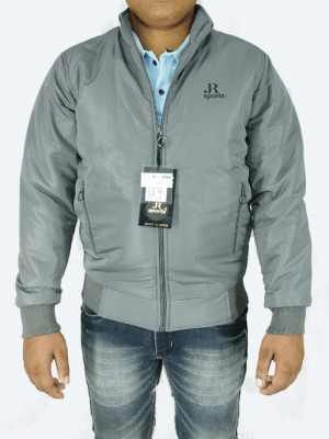 Steel Grey Winter Jacket – Lightweight, Windproof & Daily Wear Comfort