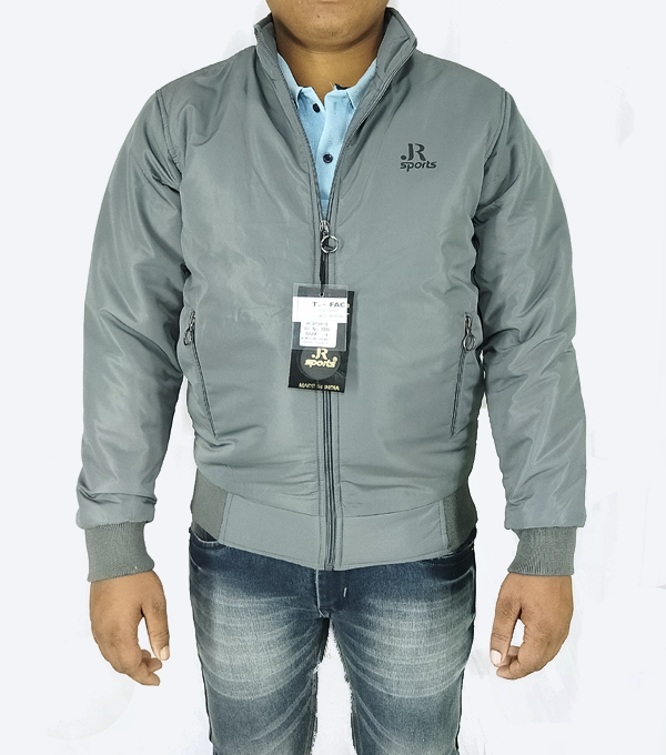Steel Grey Winter Jacket – Lightweight, Windproof & Daily Wear Comfort