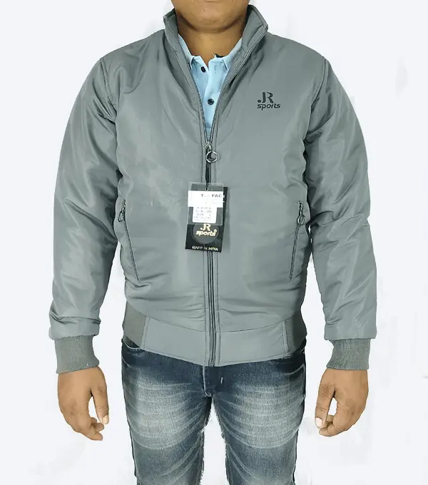 Steel Grey Winter Jacket – Lightweight, Windproof & Daily Wear Comfort