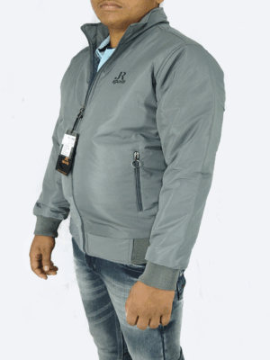 Steel Grey Winter Jacket – Lightweight, Windproof & Daily Wear Comfort