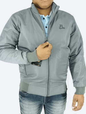 Steel Grey Winter Jacket – Lightweight, Windproof & Daily Wear Comfort