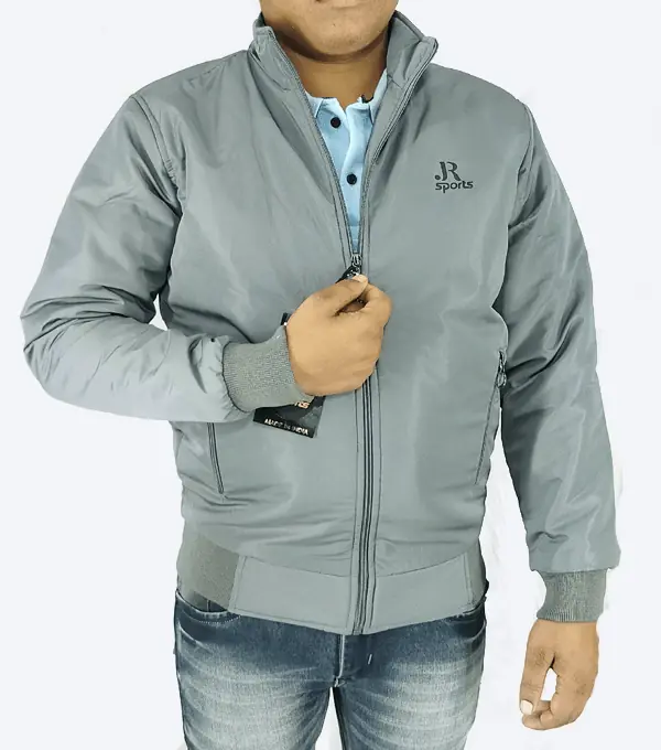 Steel Grey Winter Jacket – Lightweight, Windproof & Daily Wear Comfort - Image 3