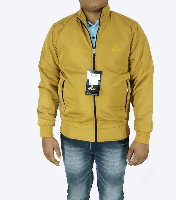 Mustard Yellow Winter Jacket – Lightweight, Windproof & Casual Daily Wear