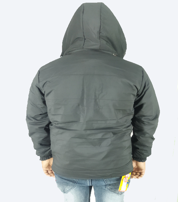 Messi Reversible Winter Jacket – Black & Red | Dual-Style, Warm & Windproof - Image 2