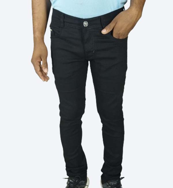 Men’s Slim Fit Black Denim Jeans – Stretchable, Stylish & Everyday Comfort