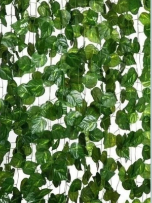 “Artificial Green Leaf Wall Panel – Lifelike Ivy Vine Decor for Home, Office & Garden” Pack Of 8 pcs