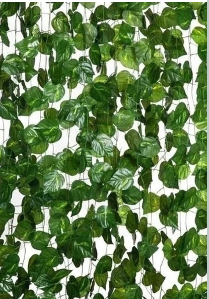 “Artificial Green Leaf Wall Panel – Lifelike Ivy Vine Decor for Home, Office & Garden” Pack Of 8 pcs