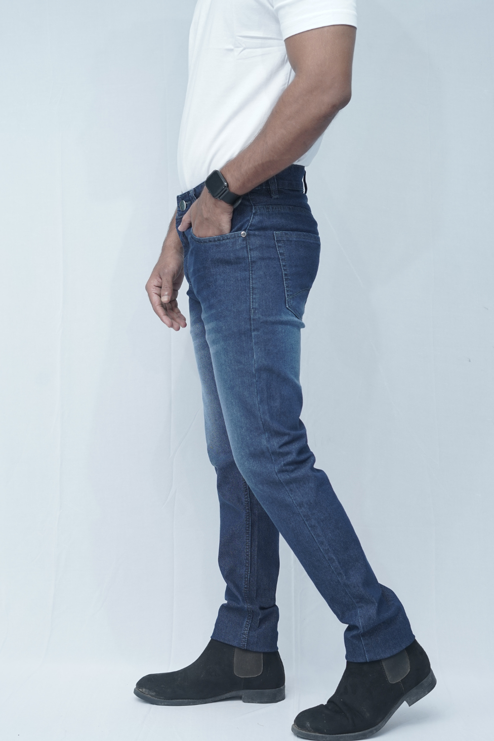 TARFAC Premium Dark Blue Jeans – 11.5 oz Fabric, Heavy & Bata Wash, No Color Fading, YKK Zipper, Ultra-Soft Comfort - Image 3